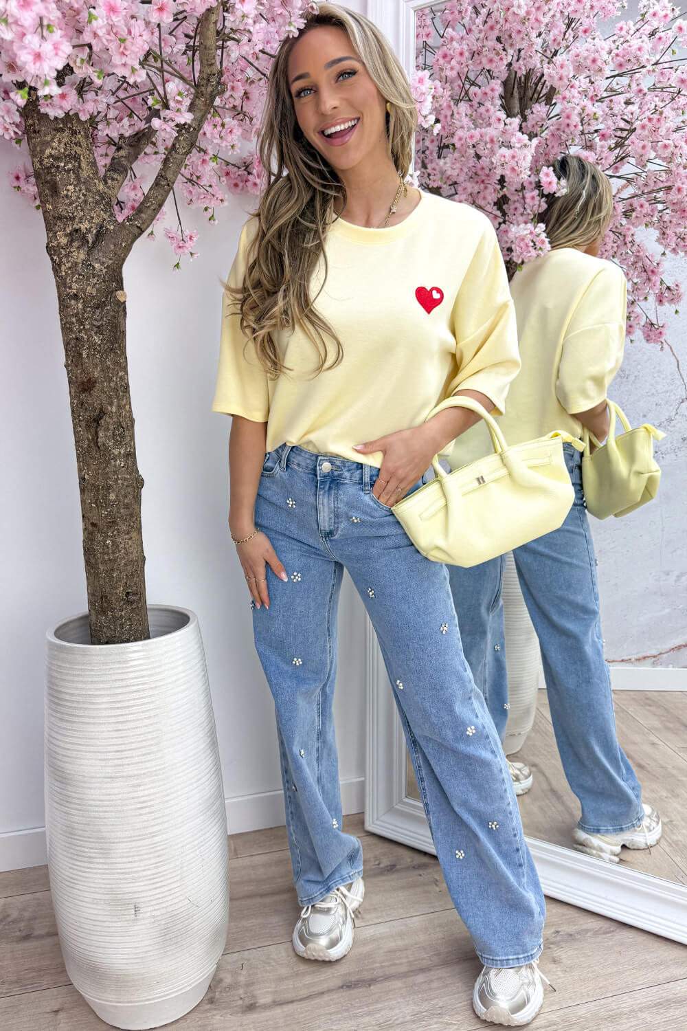 Little love T-shirt - Geel