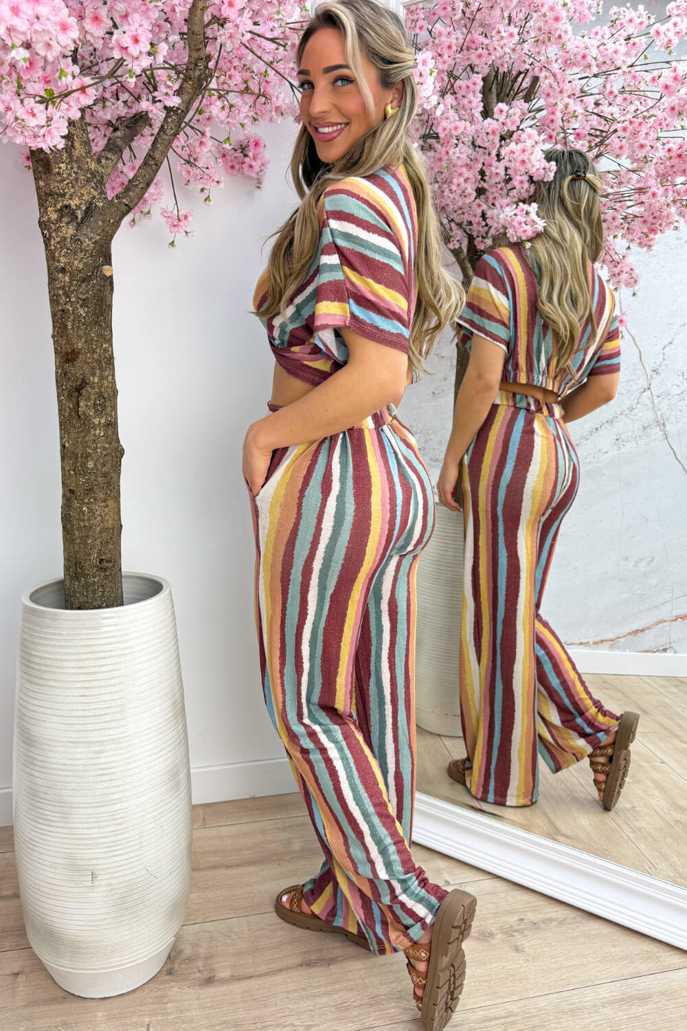 Coconut lurex co-ord - Geel
