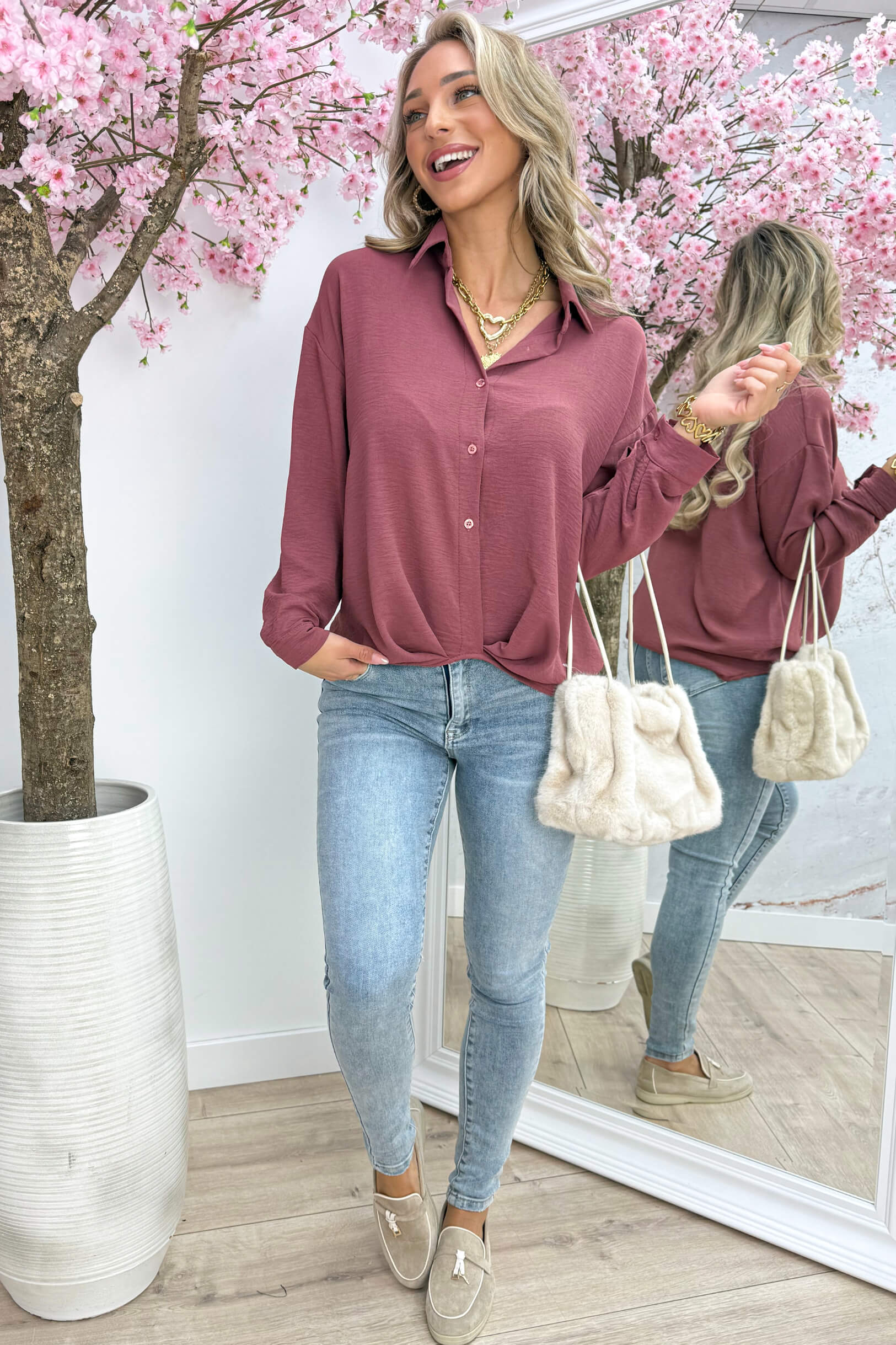 The perfect basic blouse - Terracotta