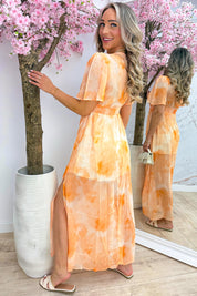 Sunset dreams maxi dress - Lt. oranje