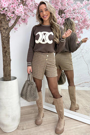 Inspired teddy trui - Bruin