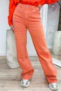 Orange power wide leg jeans - Orange
