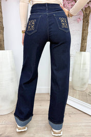 Loevy wide leg jeans - Jeans blue