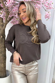 Inspired trui - Bruin