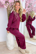 The sparkling side of comfy co-ord - Bordeaux