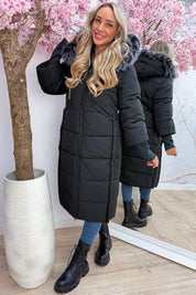 Winter is calling winterjas - Zwart
