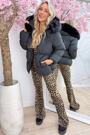 Snowy days are calling winterjas - Zwart