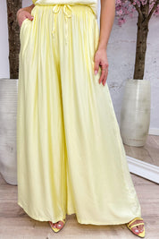 Silky basic pants - Geel