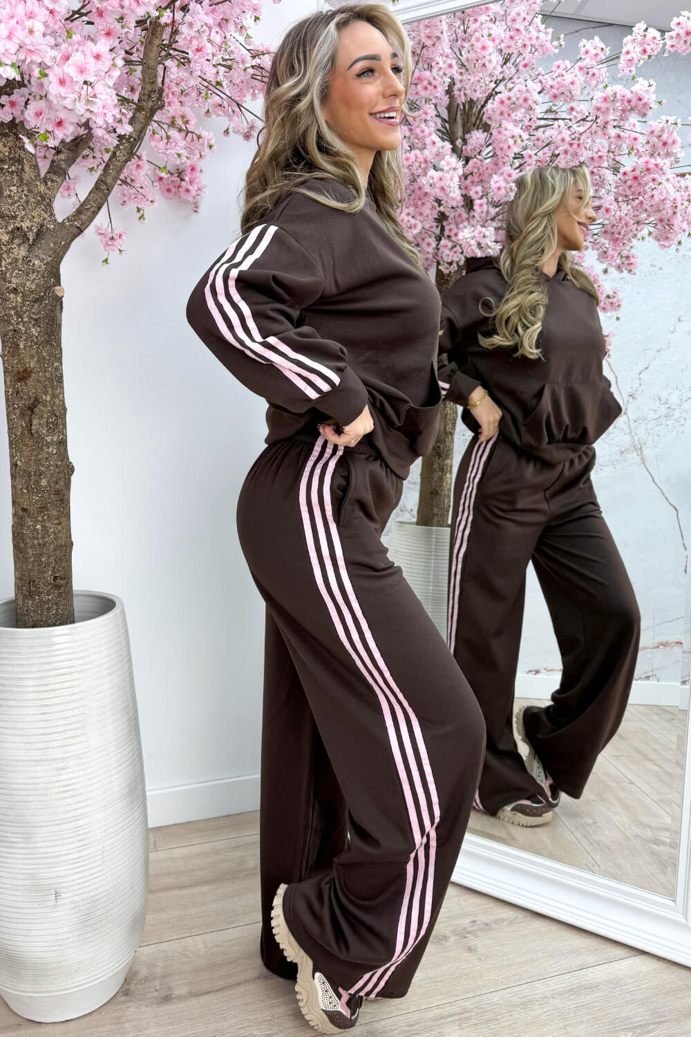 Triple stripes comfy co-ord - Bruin