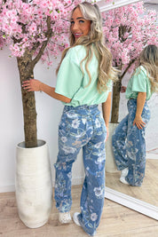 Basic puff topje - Mint