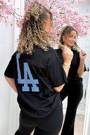 Denim la t -Shirt - schwarz