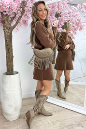 Better together knitted co-ord - Bruin