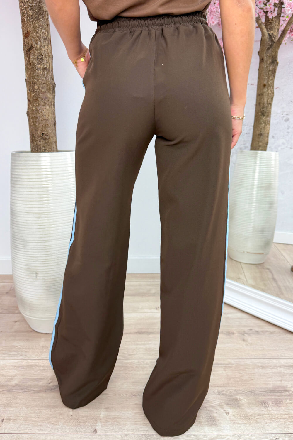 Yours to keep stripe pantalon - Sky blue