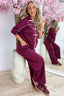 Lounge in style comfy co-ord - Bordeaux
