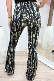 Mystery travel flair pants - Zwart