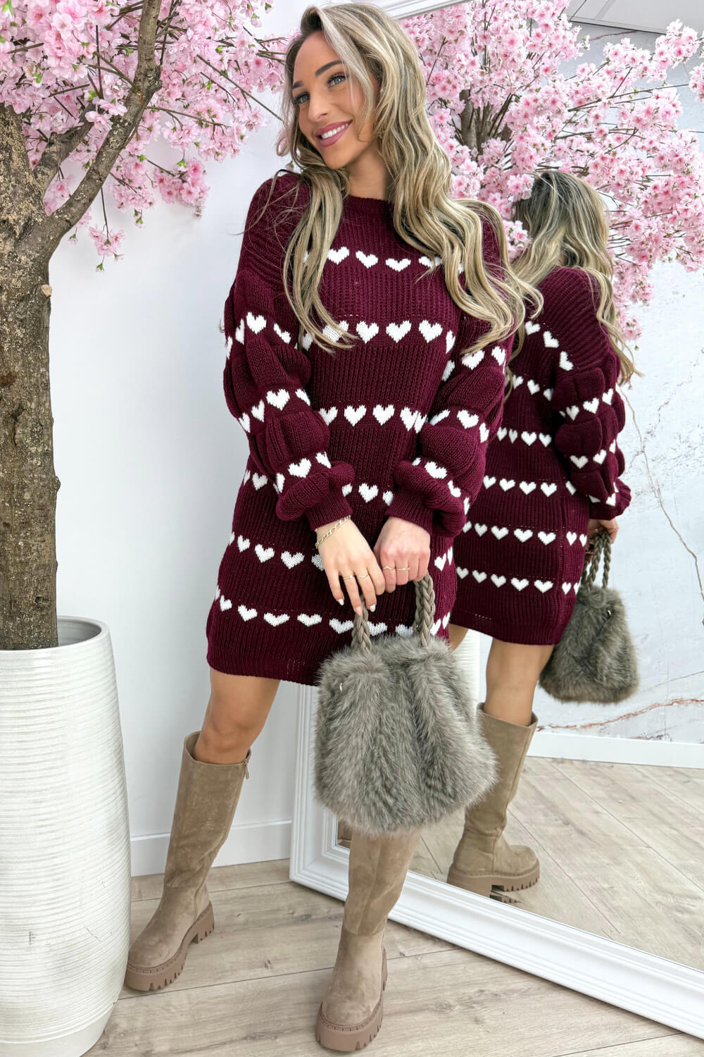 Made with love dress - Bordeaux