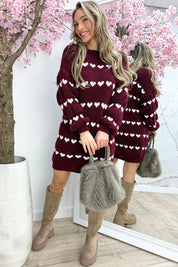 Made with love dress - Bordeaux