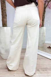 Beige breeze wide leg jeans - Beige