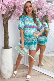Endless summer lurex co-ord - Mint
