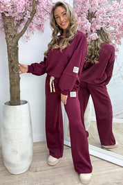 Perfect outfit comfy co-ord - Bordeaux