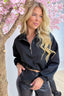 Zip pull and go sweater - Zwart