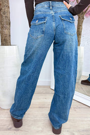 Balloon fit full length jeans - Jeans blue