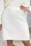 Pattern knitted skirt - Beige