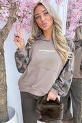 Copenhagen camo hoodie - Taupe