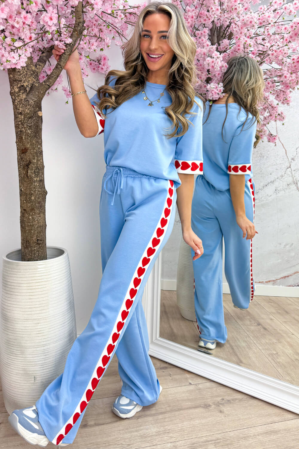 Love to lounge comfy co-ord - Sky blue