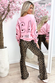Chicago Oversized Sweater - Lollypop Pink