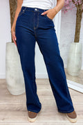 Essential wide leg jeans - Navy