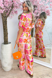 Vacation mood blouse - Oranje