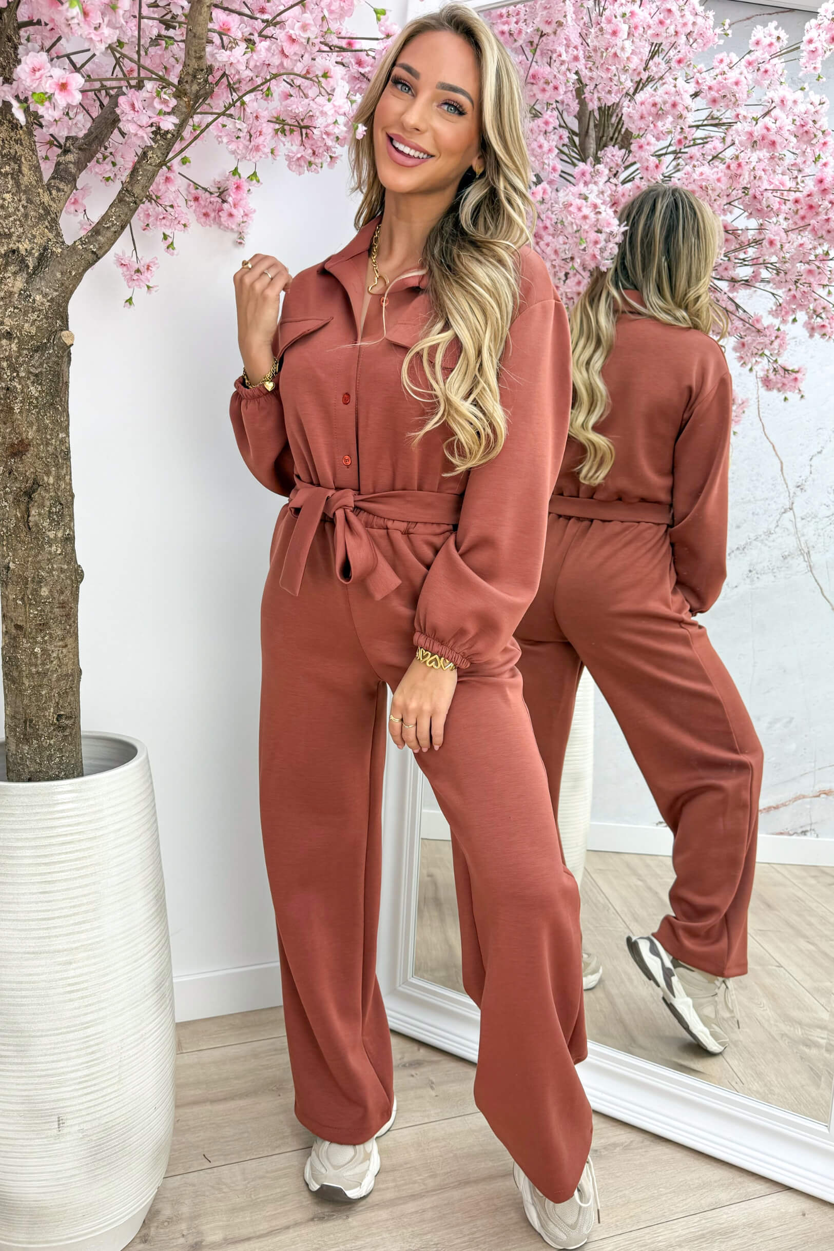 Comfy all day jumpsuit - Terracotta