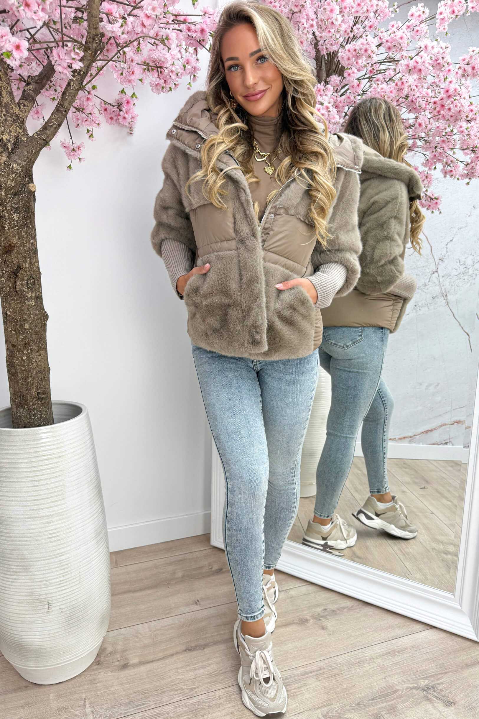 Furever winterjas - Taupe