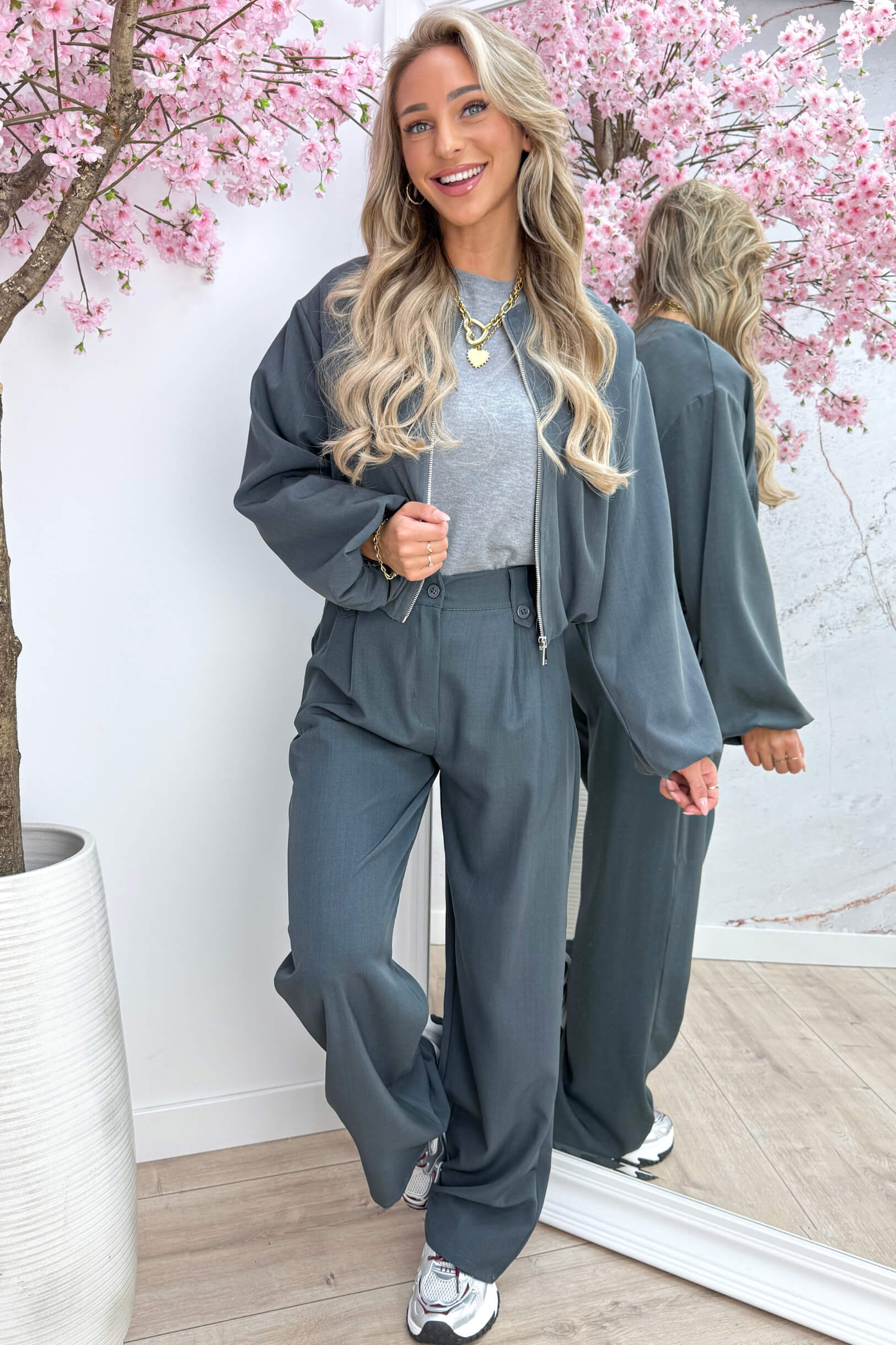 Trend alert co-ord - Dk. grijs