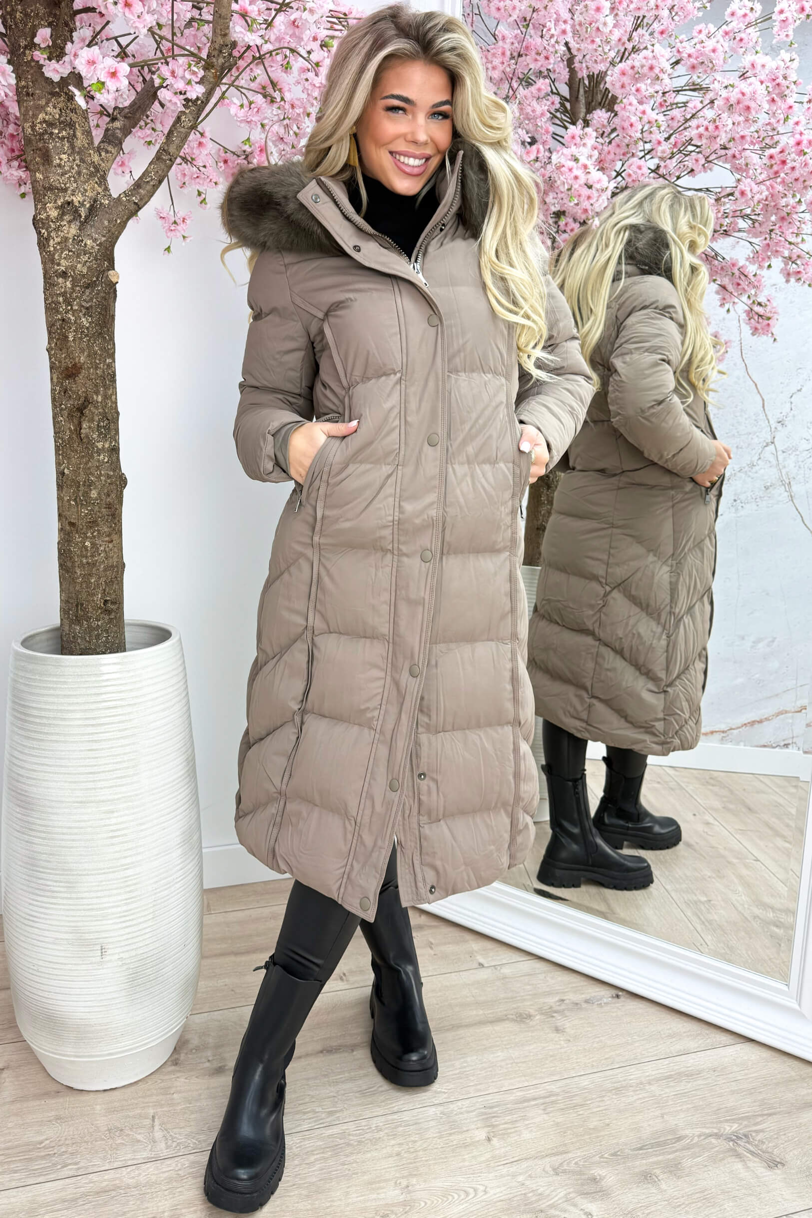 Winter wonderland winterjas - Taupe