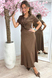 Robe toujours brillante - marron
