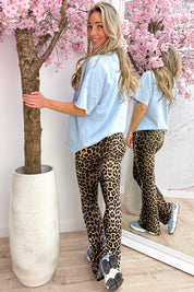 Leopard lightning T-shirt - Sky blue