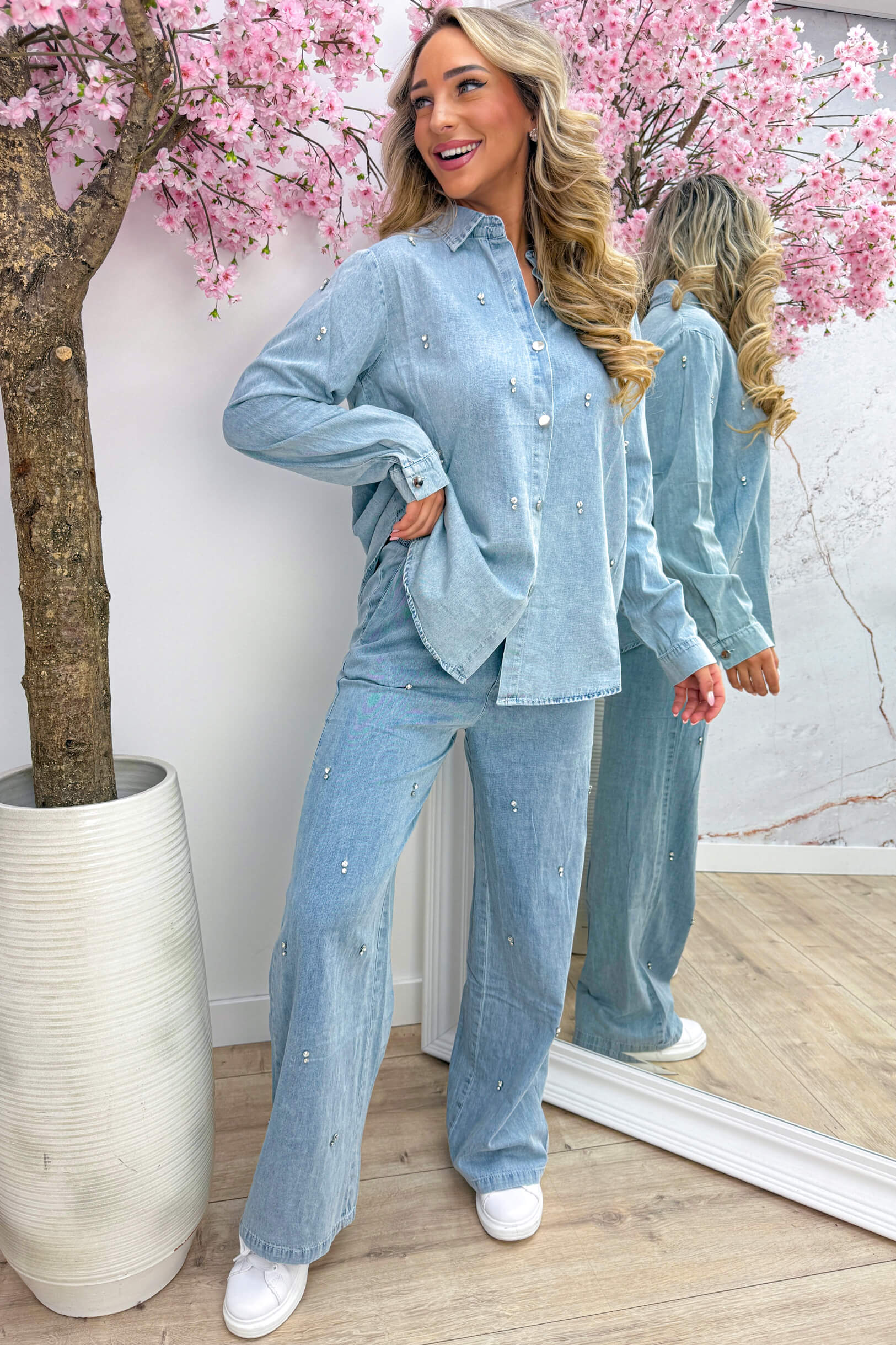 Glow on denim co-ord - Jeans blue