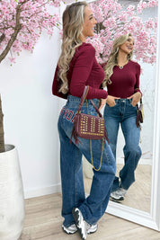 Basic ribbed body - Bordeaux
