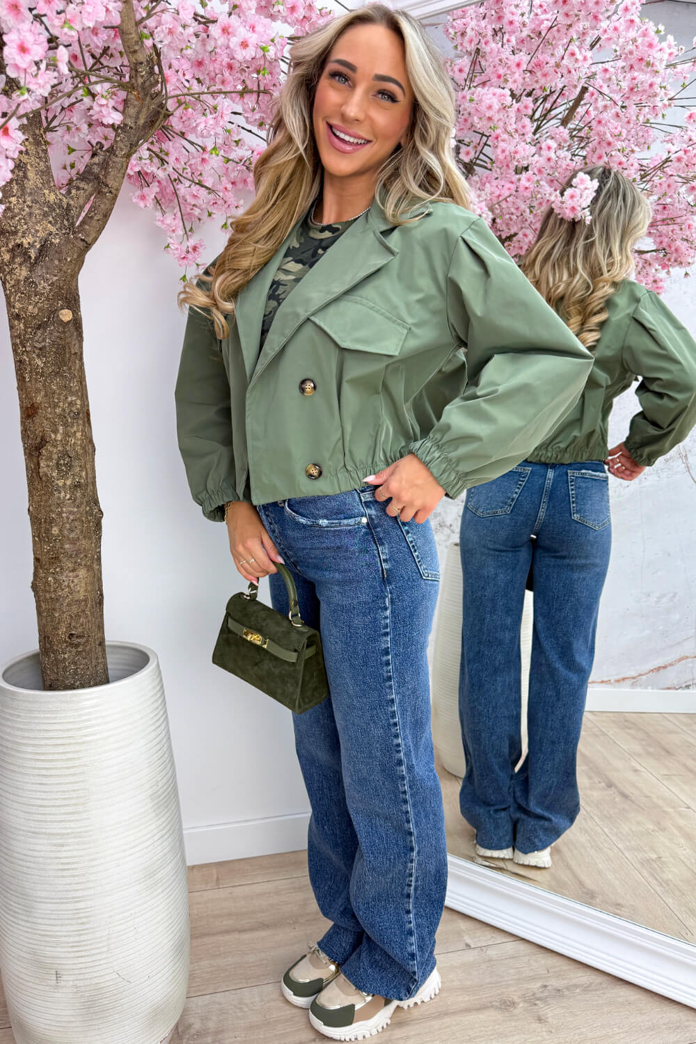 Poffie trenchcoat - Army