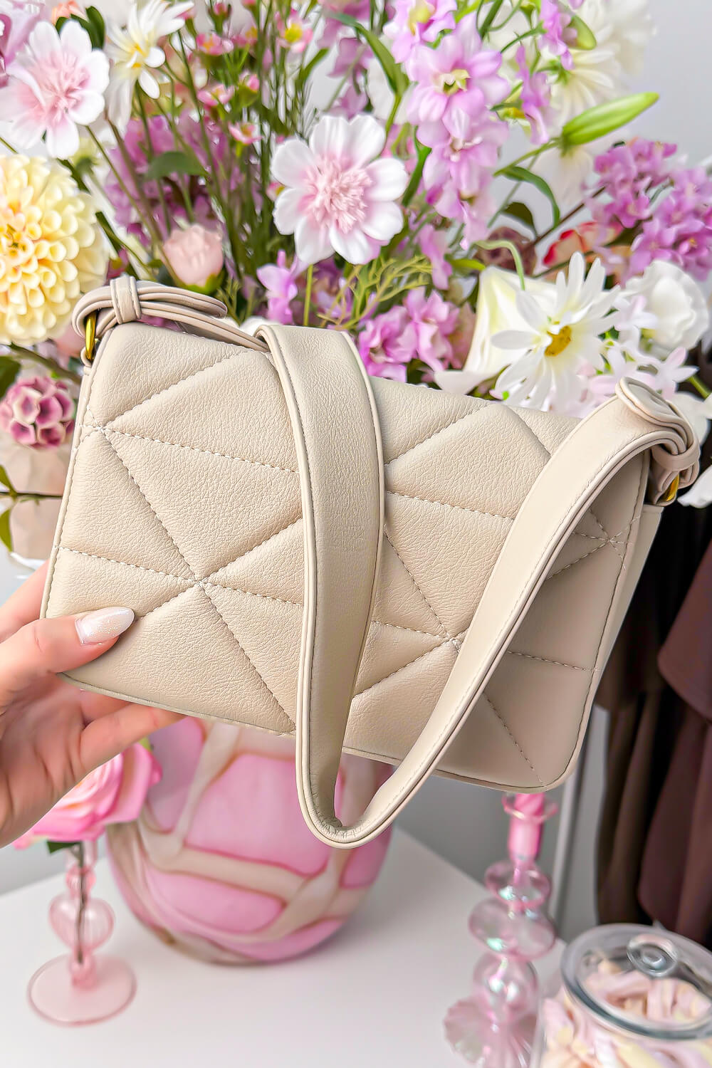 Basic shoulder bag - Taupe