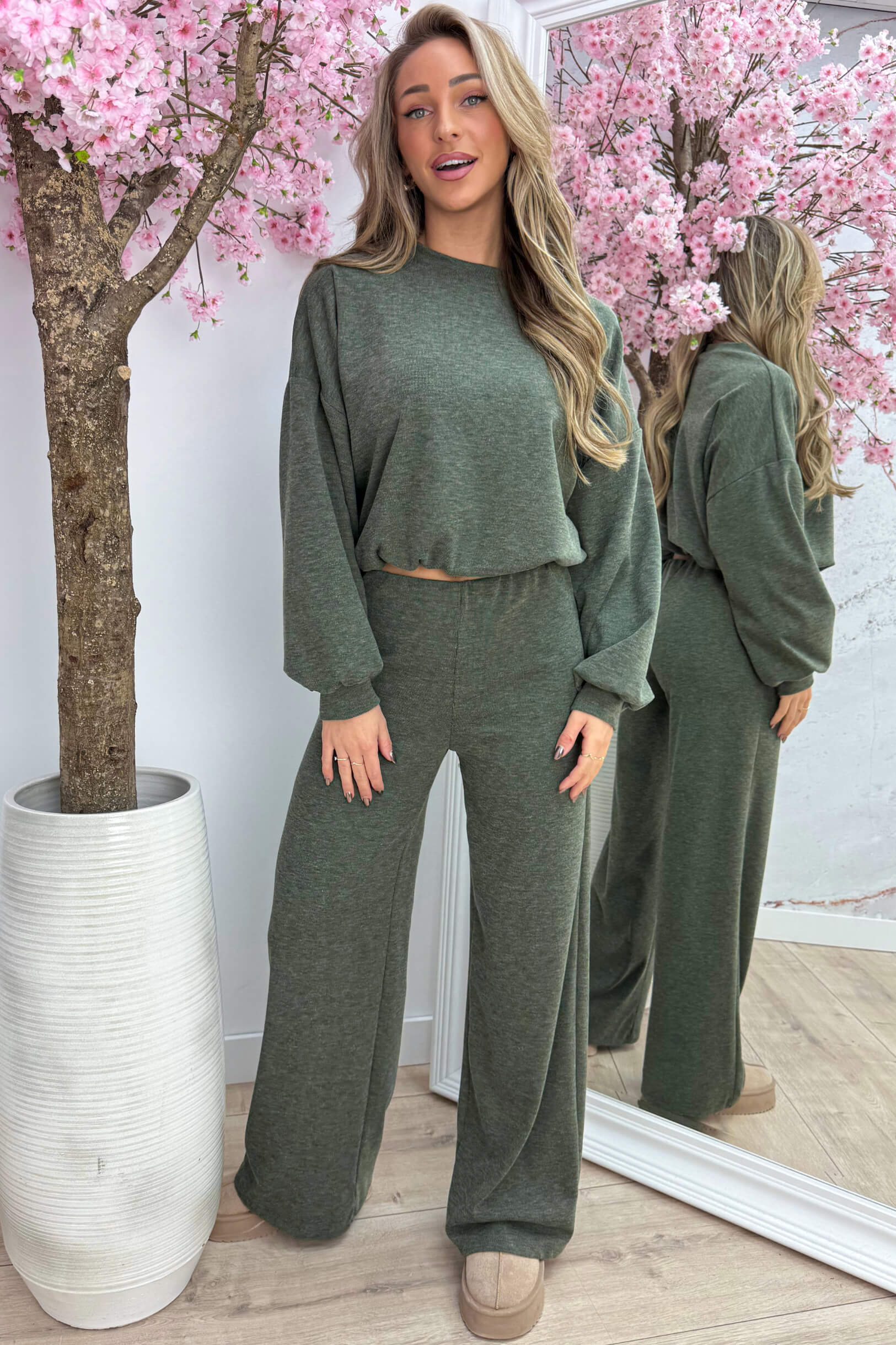 Lounge lover comfy co-ord - Army