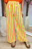 Striped flowy pants - Orange