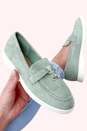 Suede look loafers - Mint