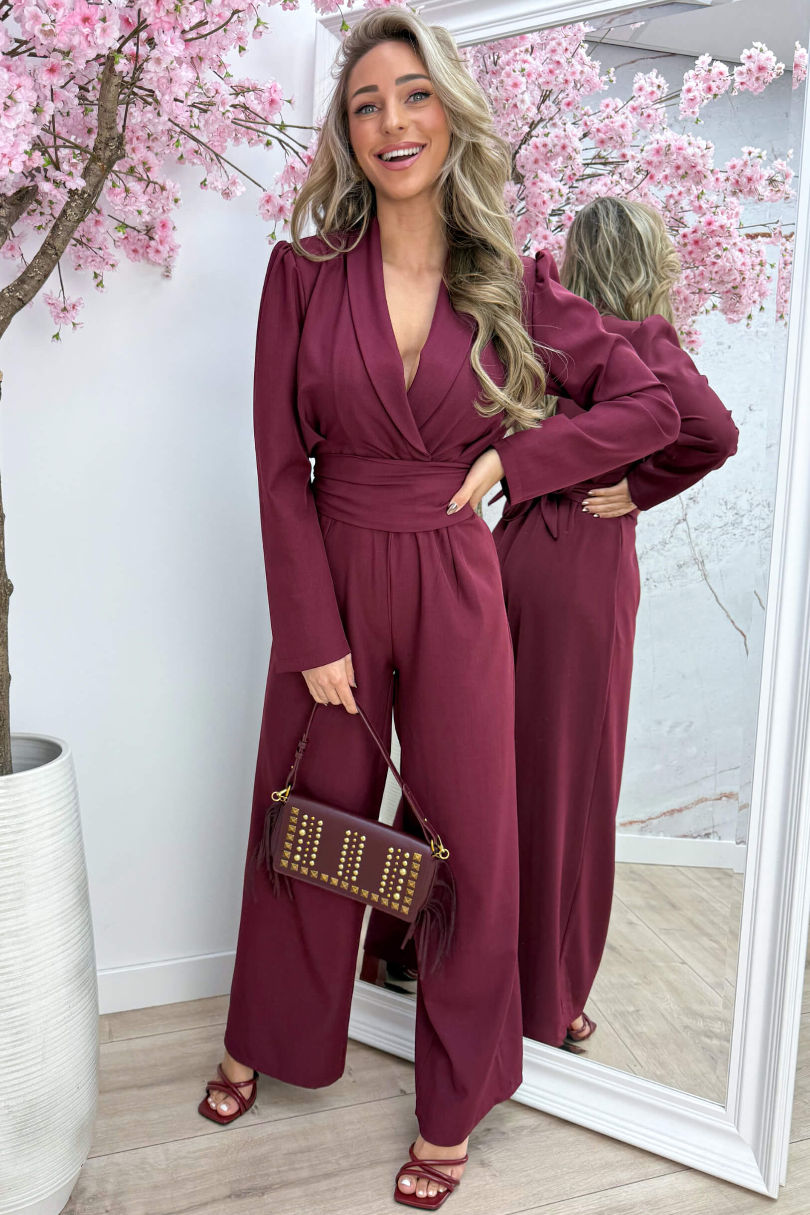 In charge jumpsuit - Bordeaux