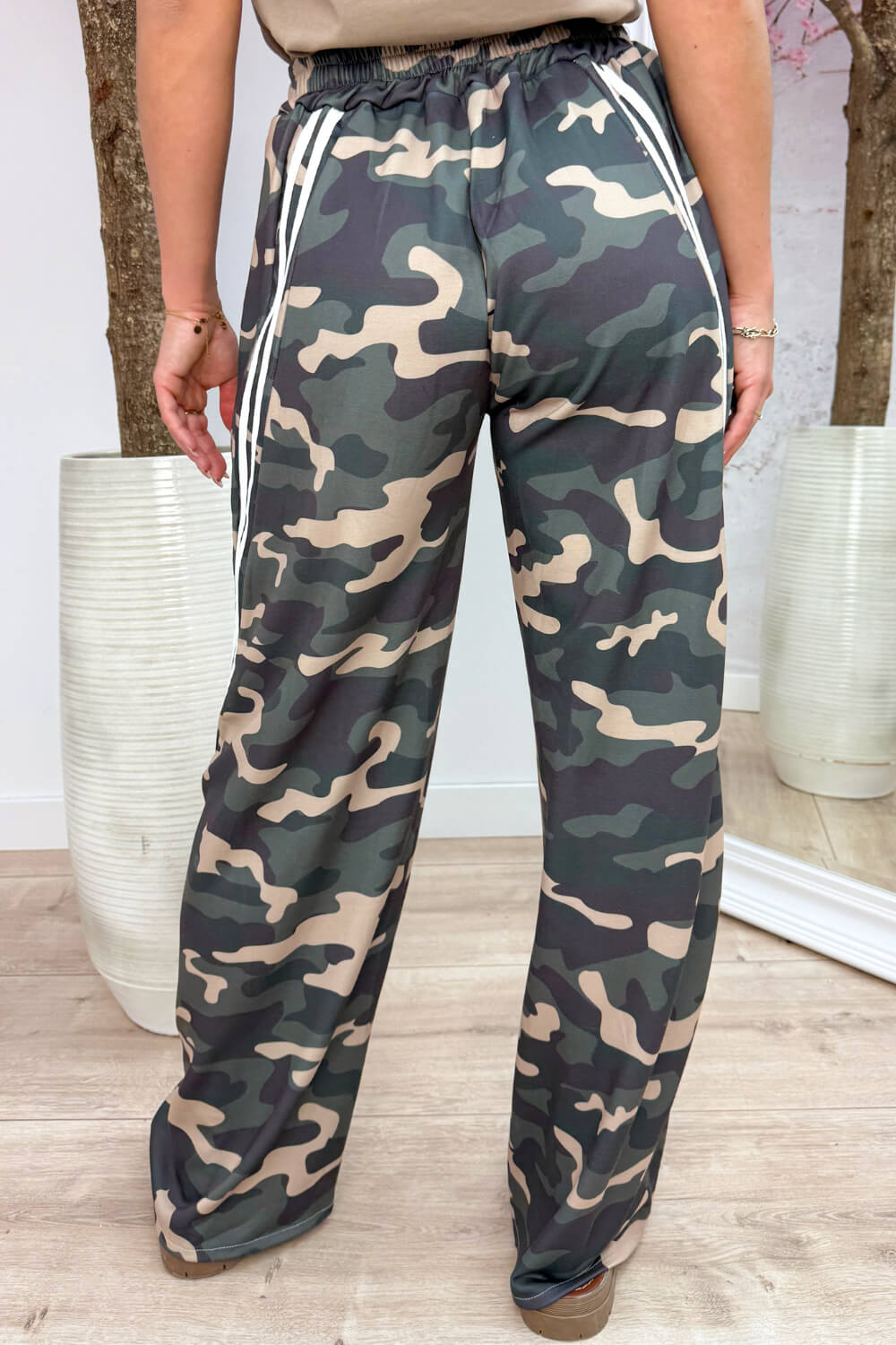 Camo striped comfy pants - Army