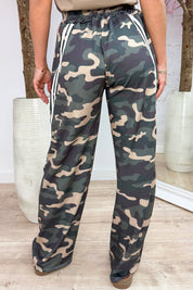 Camo striped comfy pants - Army