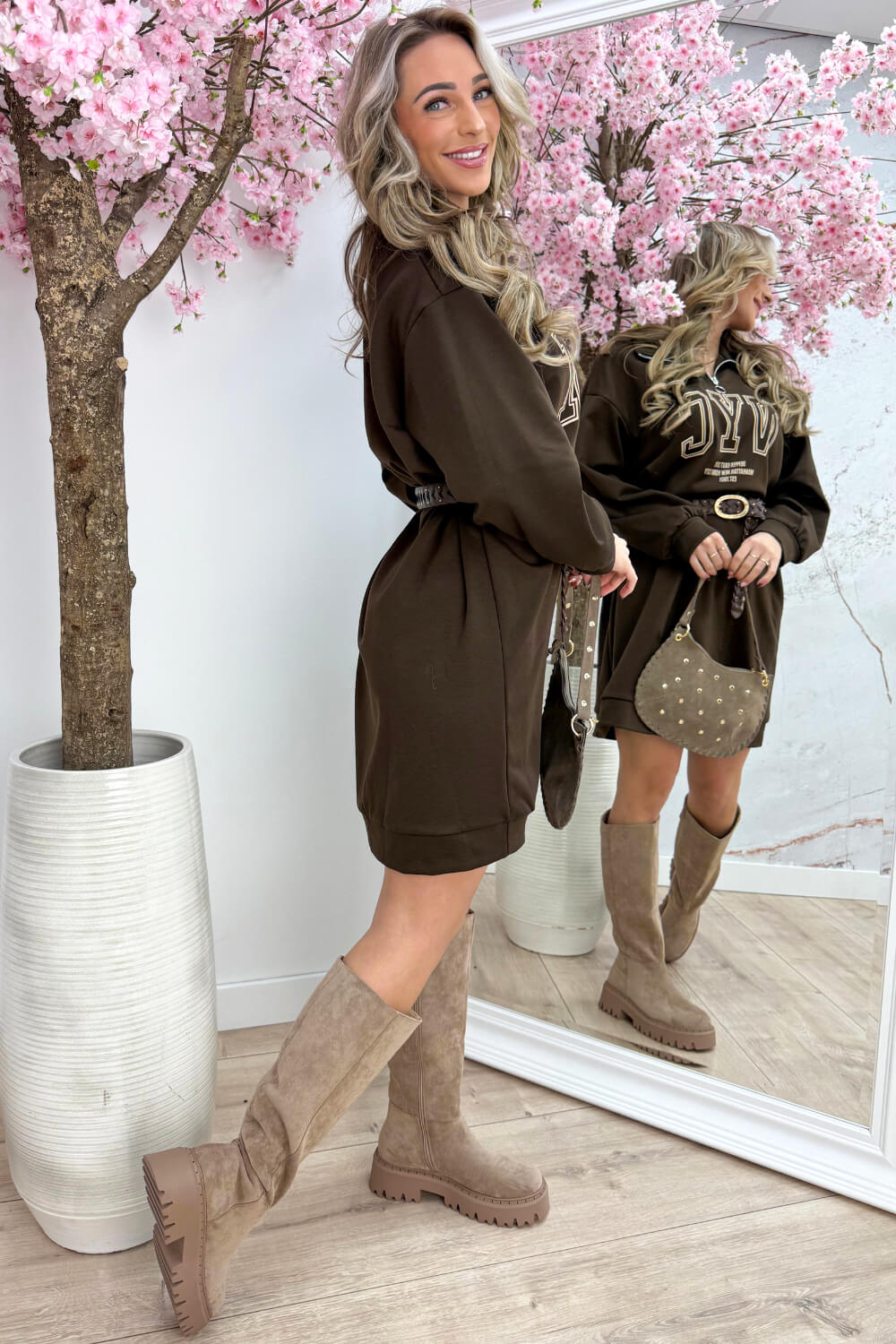 NYC zipper dress - Bruin