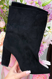 Suede dream heels - Zwart